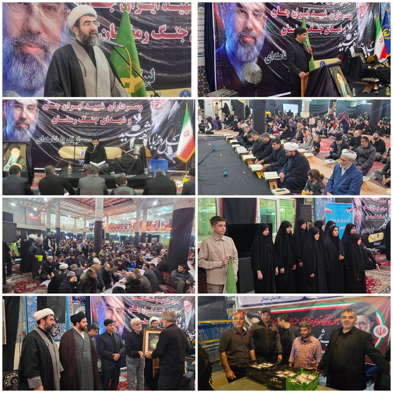 مراسم اربعین قائد امت و سرداران شهید ایرانِ جان و شهدای جنگ رمضان برگزار شد